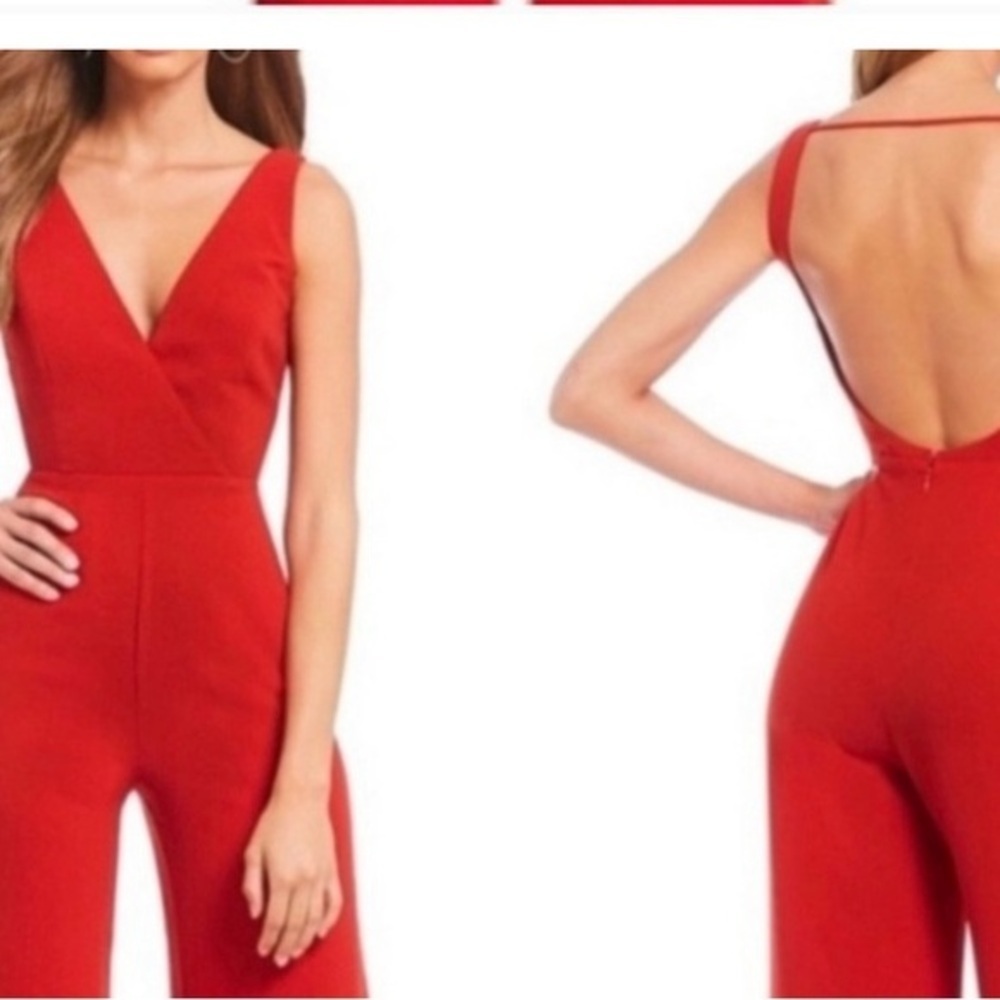 🖤 Elegant Red Jumpsuit - Picture 4 of 4